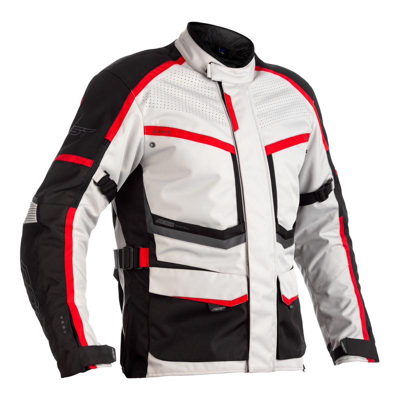 KURTKA TEKSTYLNA RST MAVERICK CE SILVER/BLACK/RED  (2361)