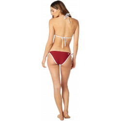 STRÓJ KĄPIELOWY GÓRA FOX LADY MOMENTUM TRIANGLE TOP DARK RED  ENDURO CROSS