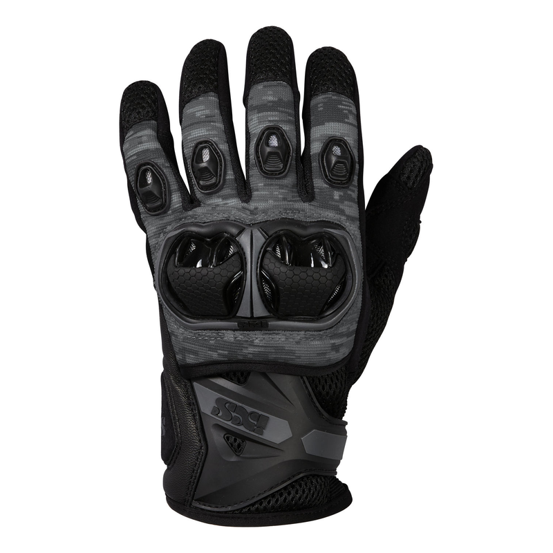 RĘKAWICE SKÓRZANO-TEKSTYLNE IXS MONTEVIDEO AIR S BLACK/GREY 