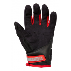 RĘKAWICE SKÓRZANO-TEKSTYLNE IXS MONTEVIDEO AIR S BLACK/GREY/RED 