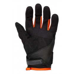 RĘKAWICE SKÓRZANO-TEKSTYLNE IXS MONTEVIDEO AIR S BLACK/SILVER/ORANGE 