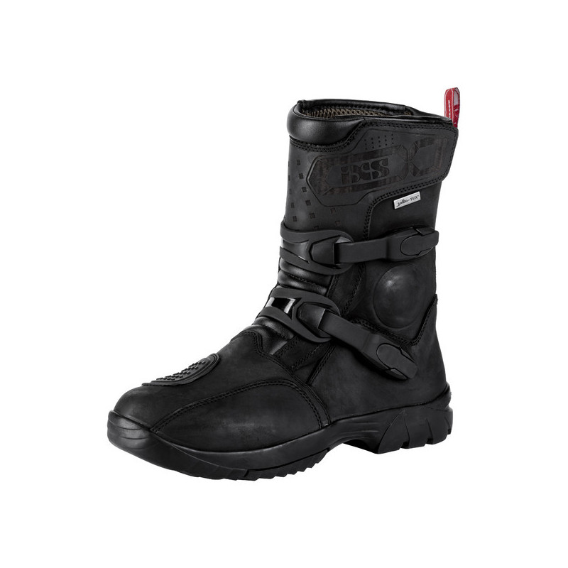 BUTY SKÓRZANE IXS MONTEVIDEO-ST SHORT [SOLTO-TEX] BLACK 