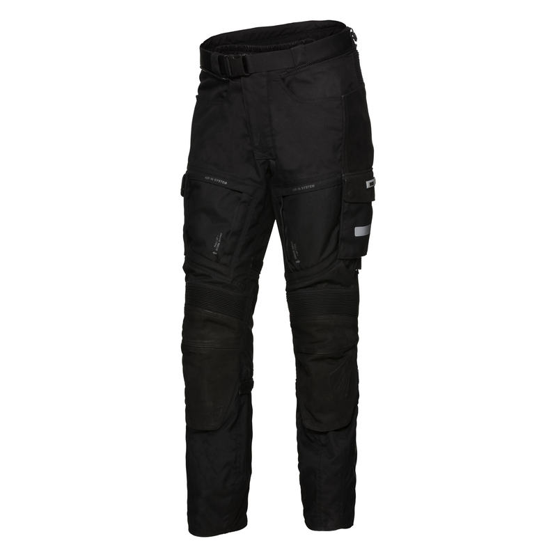 SPODNIE TEKSTYLNO-SKÓRZANE IXS MONTEVIDEO-ST [SOLTO-TEX] BLACK 
