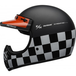 KASK BELL MOTO-3 FASTHOUSE CHECKERS BLACK/WHITE/RED 