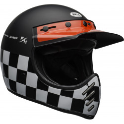 KASK BELL MOTO-3 FASTHOUSE CHECKERS BLACK/WHITE/RED 