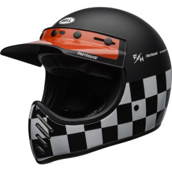 KASK BELL MOTO-3 FASTHOUSE CHECKERS BLACK/WHITE/RED 