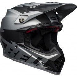 KASK BELL MOTO-9 FLEX BREAKAWAY MATTE SILVER/BLACK 