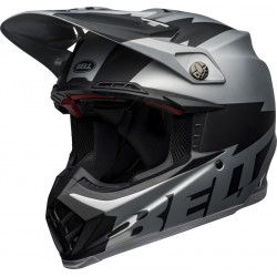 KASK BELL MOTO-9 FLEX BREAKAWAY MATTE SILVER/BLACK 