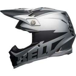 KASK BELL MOTO-9 FLEX BREAKAWAY MATTE SILVER/BLACK 