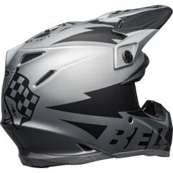 KASK BELL MOTO-9 FLEX BREAKAWAY MATTE SILVER/BLACK 