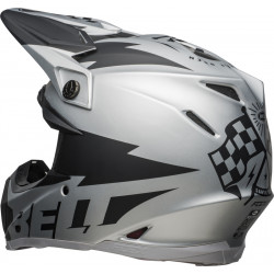 KASK BELL MOTO-9 FLEX BREAKAWAY MATTE SILVER/BLACK 