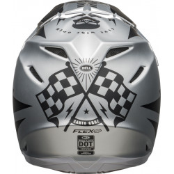 KASK BELL MOTO-9 FLEX BREAKAWAY MATTE SILVER/BLACK 