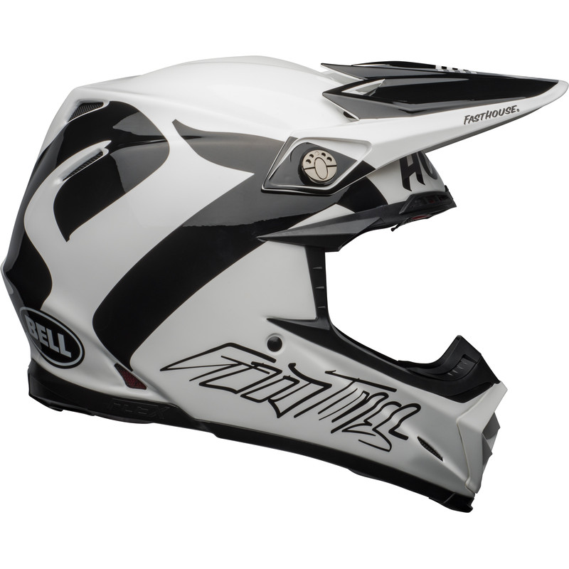 KASK BELL MOTO-9 FLEX FASTHOUSE NEWHALL WHITE/BLACK 