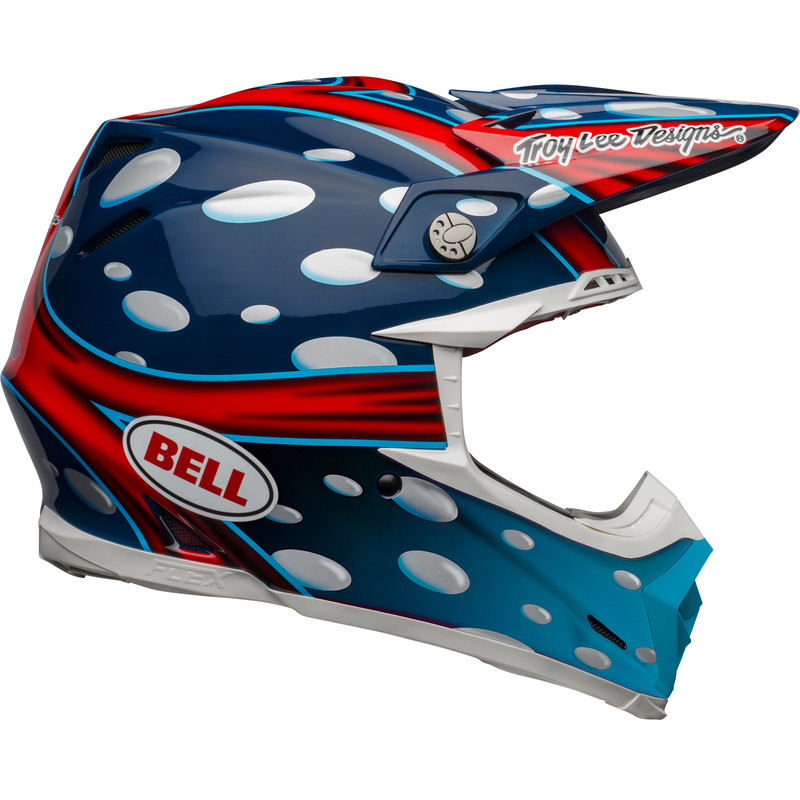 KASK BELL MOTO-9 FLEX MCGRATH REPLICA GLOSS BLUE/RED/BLACK 