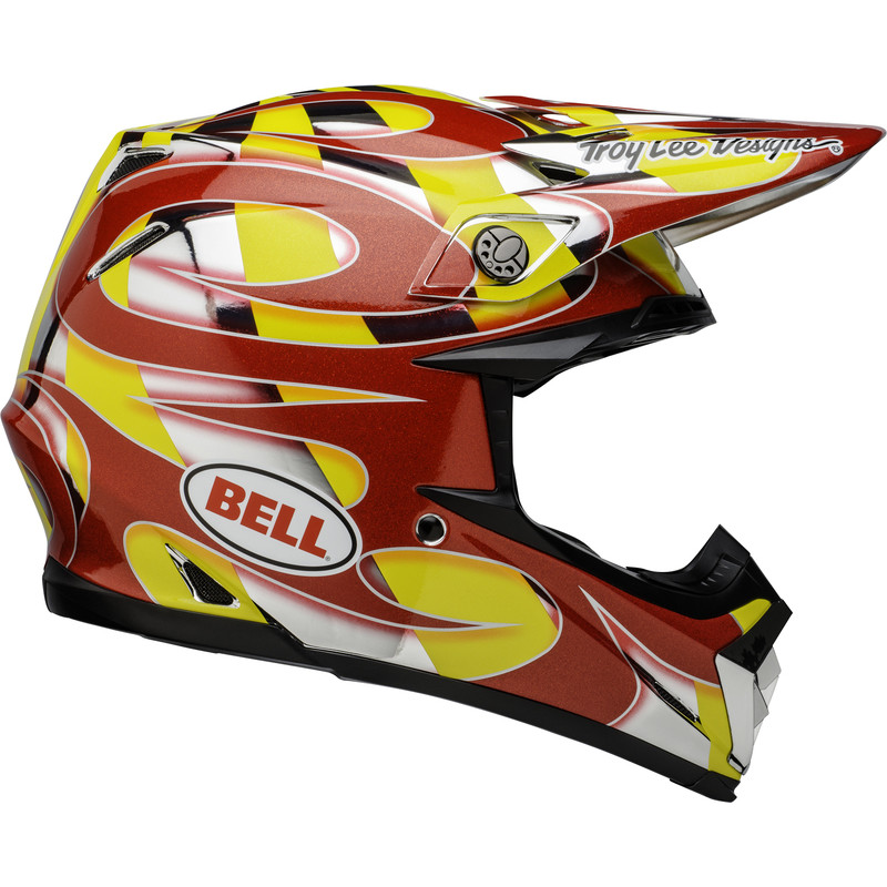 KASK BELL MOTO-9 MIPS MC REPLICA YELLOW/CHROME 