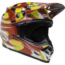 KASK BELL MOTO-9 MIPS MC REPLICA YELLOW/CHROME 