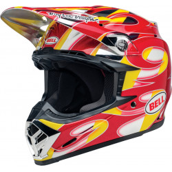 KASK BELL MOTO-9 MIPS MC REPLICA YELLOW/CHROME 