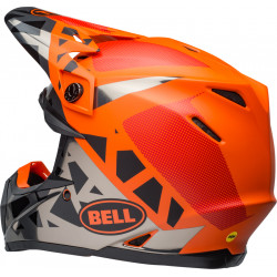 KASK BELL MOTO-9 MIPS TREMOR BLACK/ORANGE/CHROME 