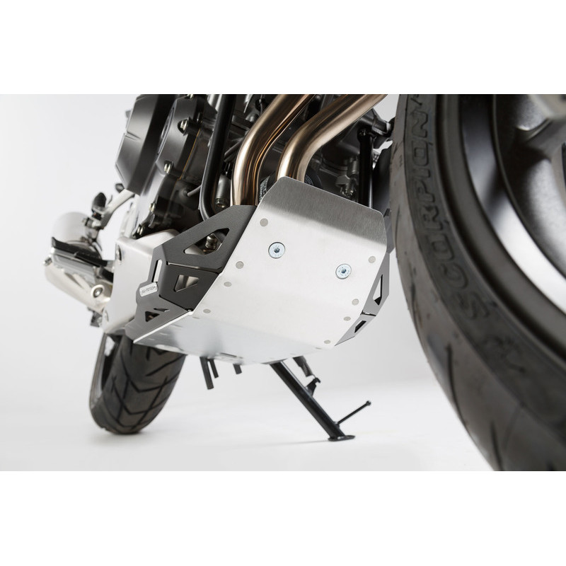 OSŁONA SILNIKA, PŁYTA POD SILNIK SW-MOTECH HONDA CB500X (13-18), BLACK/SILVER