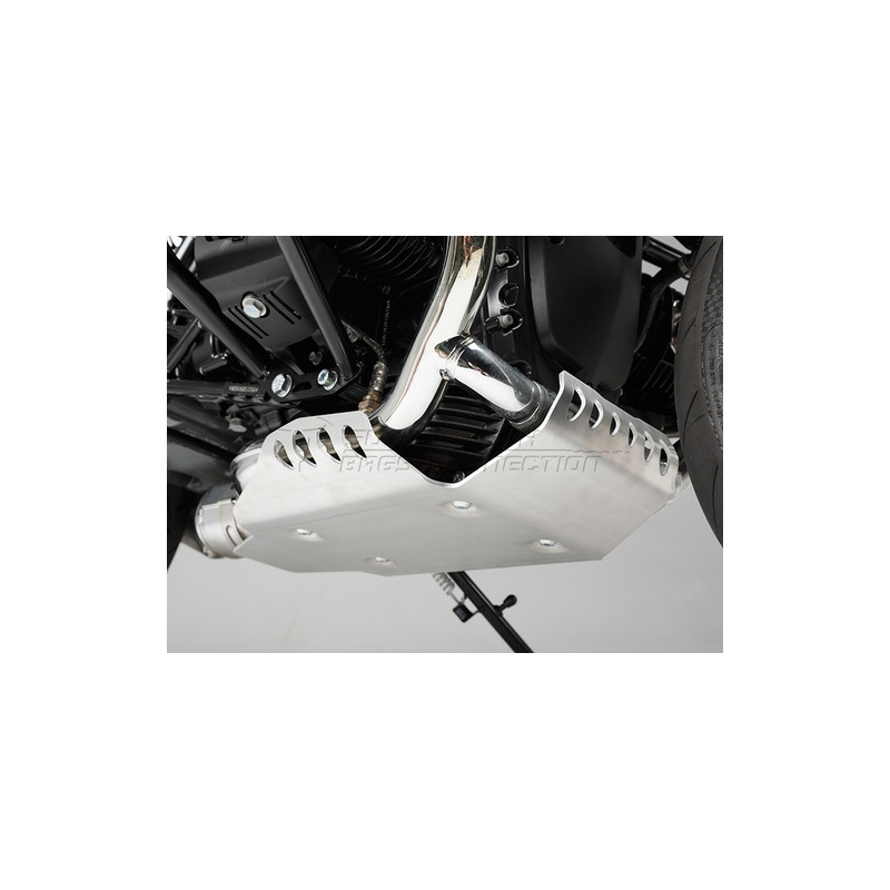 OSŁONA SILNIKA, PŁYTA POD SILNIK SW-MOTECH BMW R NINET (14-)/SCRAMBLER (16-), SILVER