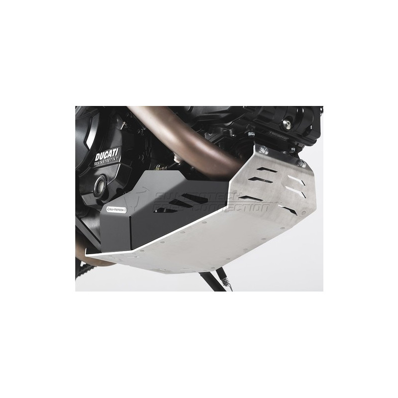 OSŁONA SILNIKA, PŁYTA POD SILNIK SW-MOTECH DUCATI HYPERSTRADA/HYPERMOTARD, BLACK/SILVER