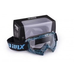 GOGLE IMX MUD GRAPHIC BLUE/BLACK - SZYBA CLEAR (1 SZYBA W ZESTAWIE) ENDURO CROSS