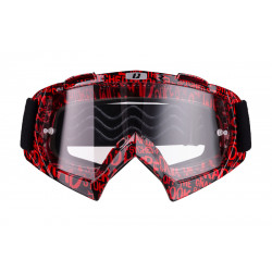 GOGLE IMX MUD GRAPHIC RED/BLACK - SZYBA CLEAR (1 SZYBA W ZESTAWIE) ENDURO CROSS