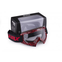 GOGLE IMX MUD GRAPHIC RED/BLACK - SZYBA CLEAR (1 SZYBA W ZESTAWIE) ENDURO CROSS
