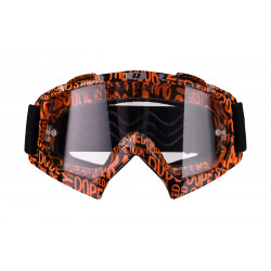 GOGLE IMX MUD GRAPHIC ORANGE/BLACK - SZYBA CLEAR (1 SZYBA W ZESTAWIE) ENDURO CROSS