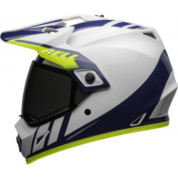 KASK BELL MX-9 ADVENTURE MIPS DASH WHITE/BLUE/HI VIZ 