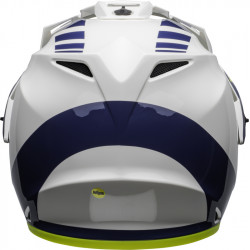 KASK BELL MX-9 ADVENTURE MIPS DASH WHITE/BLUE/HI VIZ 