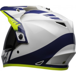 KASK BELL MX-9 ADVENTURE MIPS DASH WHITE/BLUE/HI VIZ 
