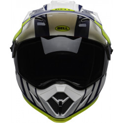 KASK BELL MX-9 ADVENTURE MIPS DASH WHITE/BLUE/HI VIZ 
