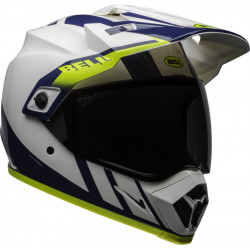 KASK BELL MX-9 ADVENTURE MIPS DASH WHITE/BLUE/HI VIZ 