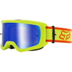 GOGLE FOX JUNIOR MAIN BARREN YELLOW - SZYBA SPARK BLUE (1 SZYBA W ZESTAWIE) ENDURO CROSS