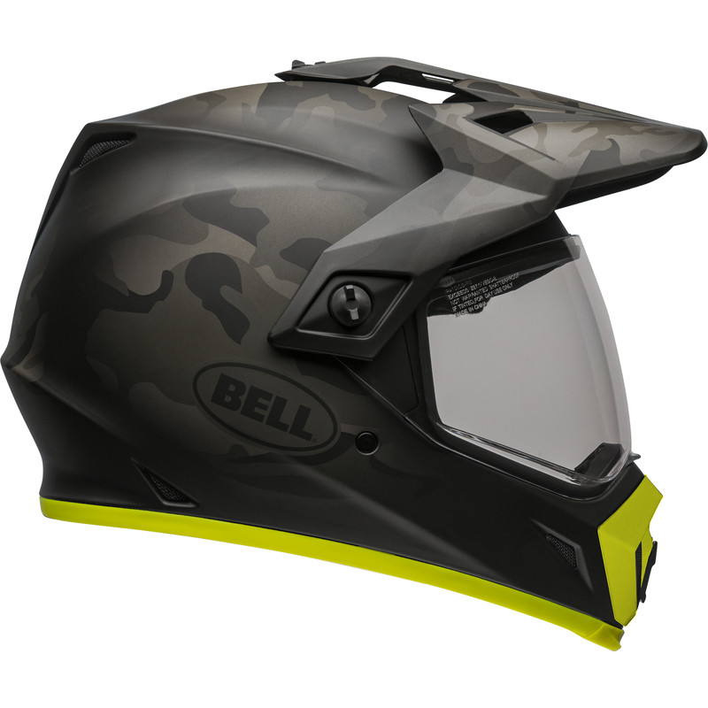 KASK BELL MX-9 ADVENTURE MIPS STEALTH CAMO MATTE BLACK/HI-VIZ 
