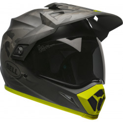 KASK BELL MX-9 ADVENTURE MIPS STEALTH CAMO MATTE BLACK/HI-VIZ 