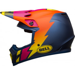 KASK BELL MX-9 MIPS STRIKE MATTE BLUE/ORANGE/PINK 