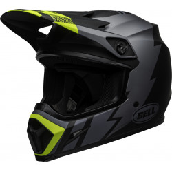 KASK BELL MX-9 MIPS STRIKE MATT GREY/BLACK/HI VIZ 
