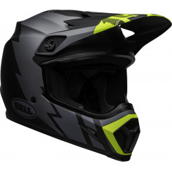 KASK BELL MX-9 MIPS STRIKE MATT GREY/BLACK/HI VIZ 
