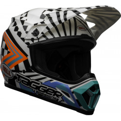KASK BELL MX-9 MIPS TAGGER CHECK ME OUT GLOSS WHITE/BLACK 