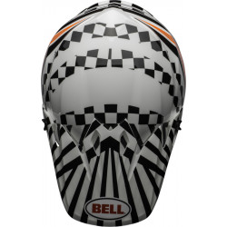 KASK BELL MX-9 MIPS TAGGER CHECK ME OUT GLOSS WHITE/BLACK 