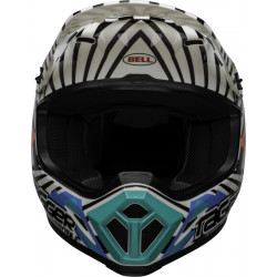 KASK BELL MX-9 MIPS TAGGER CHECK ME OUT GLOSS WHITE/BLACK 