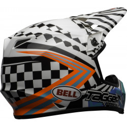 KASK BELL MX-9 MIPS TAGGER CHECK ME OUT GLOSS WHITE/BLACK 