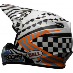 KASK BELL MX-9 MIPS TAGGER CHECK ME OUT GLOSS WHITE/BLACK 
