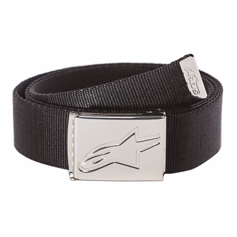 PASEK ALPINESTARS AGELESS WEB BLACK/CHROME 