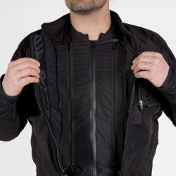 KURTKA TEKSTYLNA REBELHORN BORG BLACK 