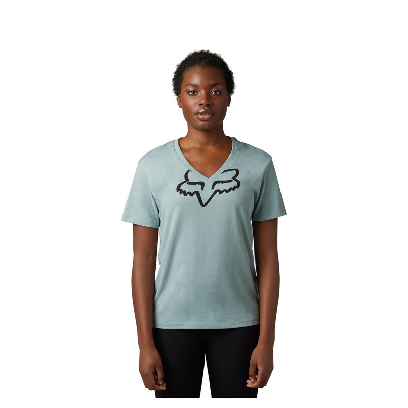 T-SHIRT FOX LADY BOUNDARY TOP GUNMETAL  ENDURO CROSS