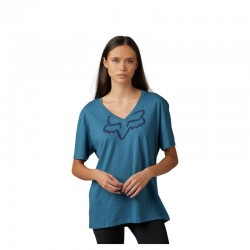 T-SHIRT FOX LADY BOUNDARY TOP DARK SLATE  ENDURO CROSS