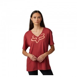 T-SHIRT FOX LADY BOUNDARY TOP SCARLET  ENDURO CROSS
